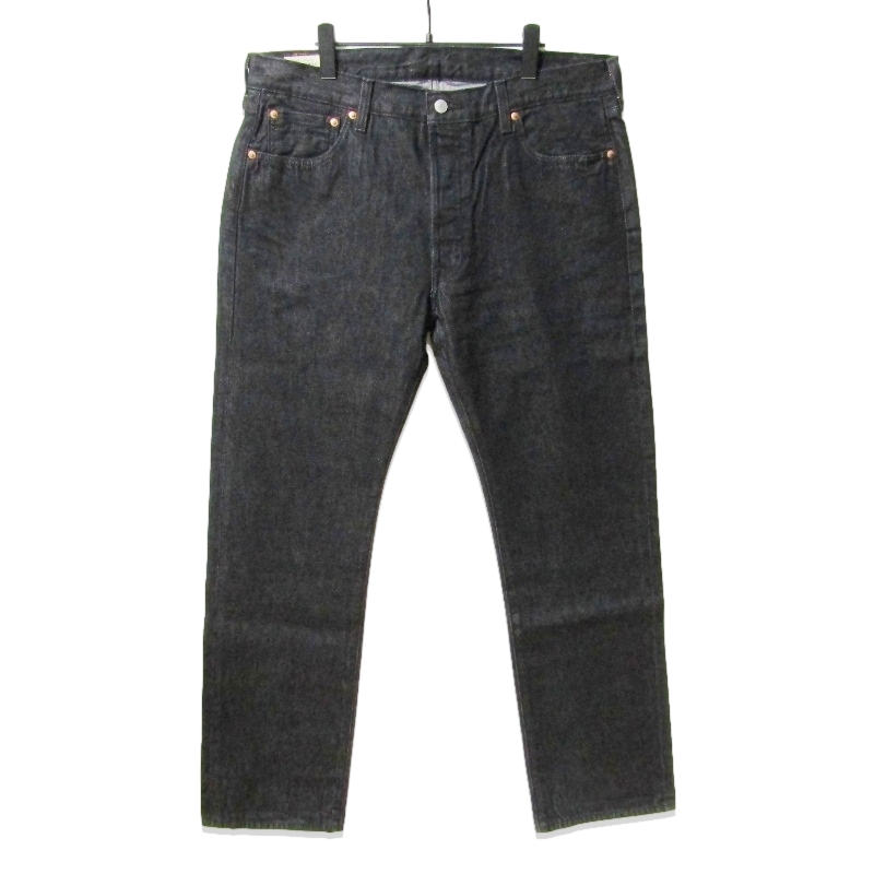 美品 Levis リーバイス デニムパンツ PC9-00501-3654 501 ボタンフライ 赤耳 ストレート カンボジア製 ブラック 黒 36 27111736拍卖