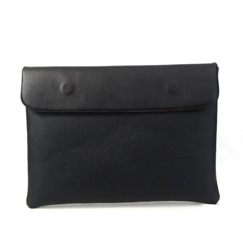 未使用 KIKUCHI LEATHER キクチレザー ノートPC用フラップケース LIONA 14インチ シュリンクレザー ブラック 黒 61004094拍卖