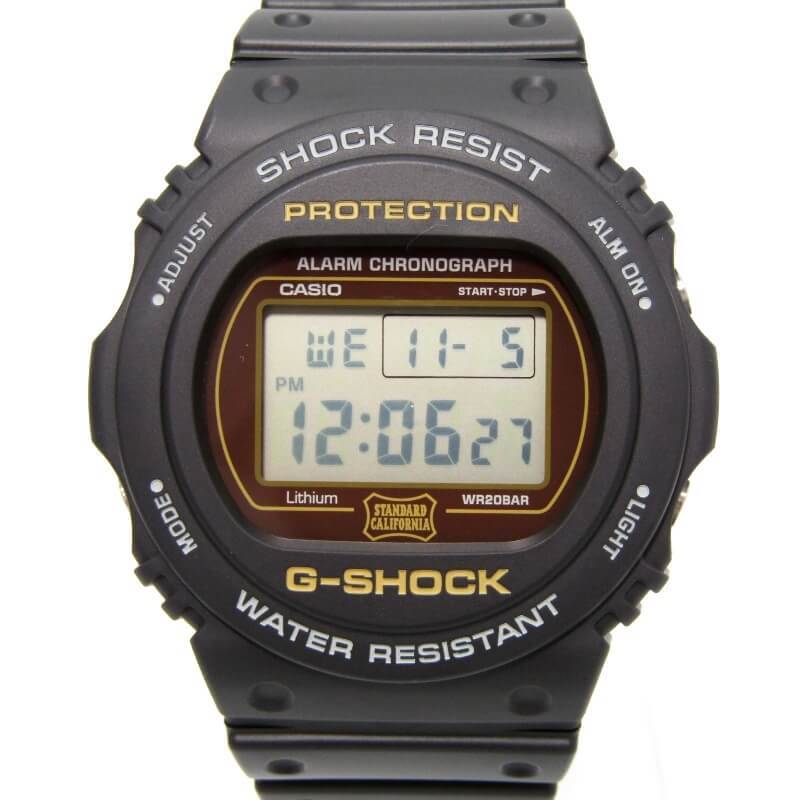 美品 CASIO G-SHOCK Gショック DW-5750E-1JF 20th STANDARD CALIFORNIA別注 OTAOA200 コラボ 2023年 デジタル ブラック 黒 28011272拍卖