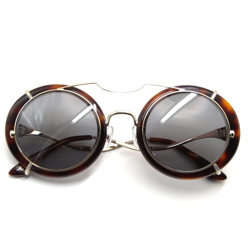 美品 Resonance by METRONOME レゾナンス バイ メトロノーム メガネフレーム JASPER 度入り 日本製 C3 ブラウンデミ/ゴールド 61004136拍卖