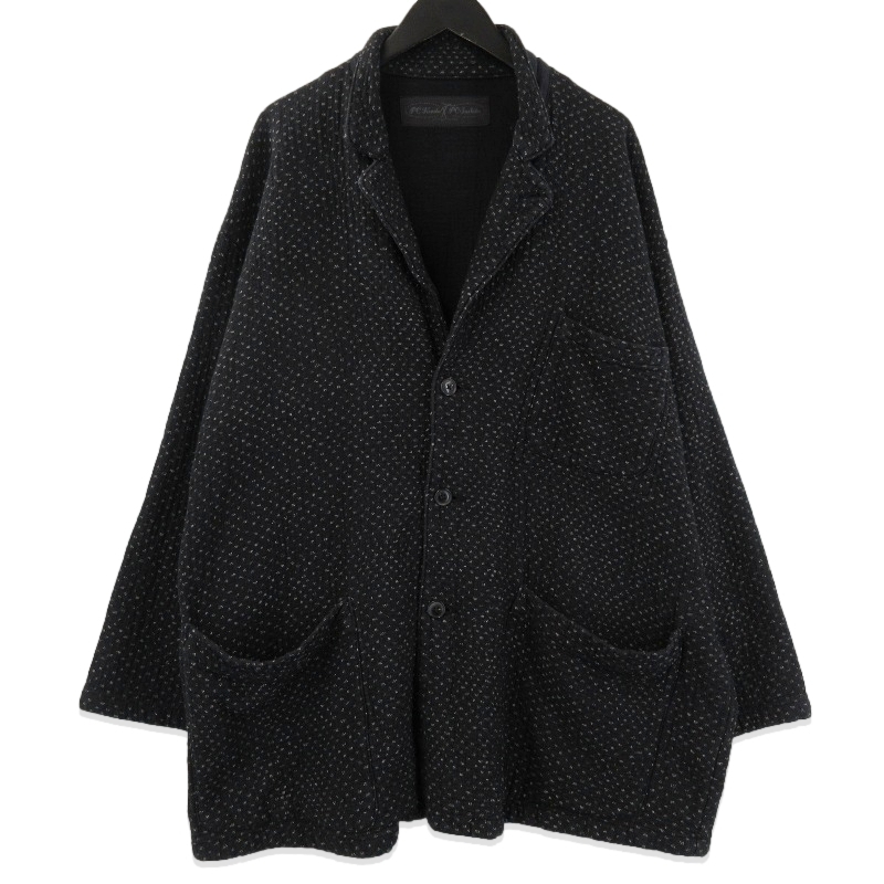 Porter Classic ポータークラシック NEW SASHIKO WIDE JACKET PC-059-2900 ニュー 刺し子 ワイドジャケット ブラック 黒 4 71014125拍卖