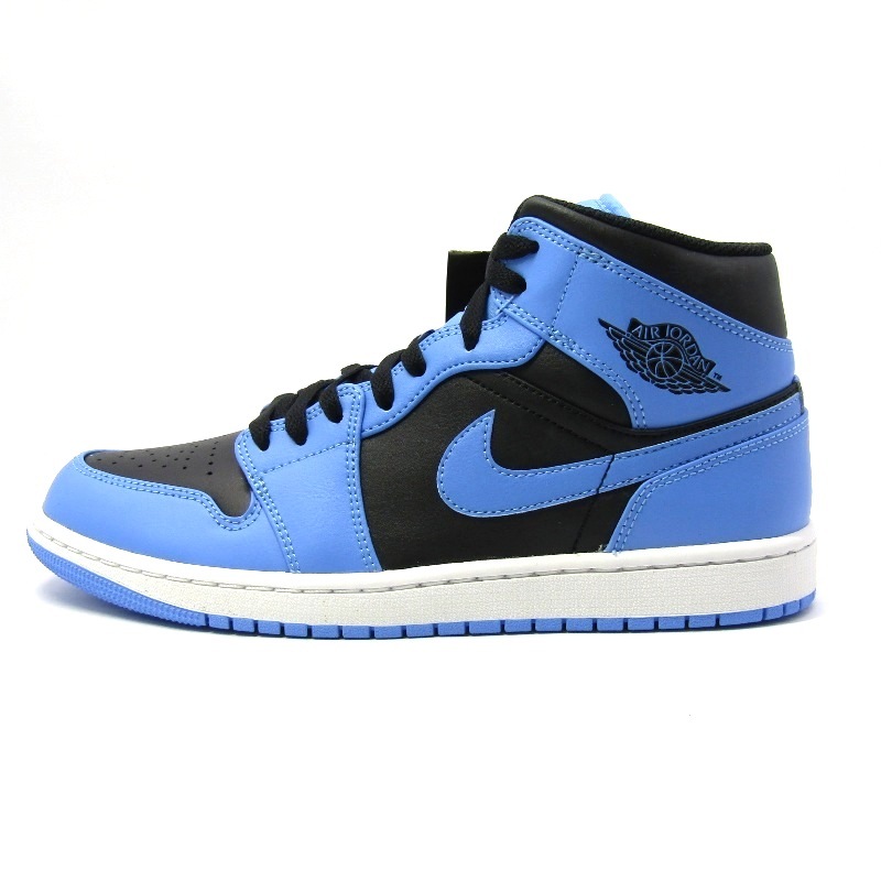 未使用 NIKE ナイキ 26.5cm AIR JORDAN 1 MID DQ8426-401 2023年製 エアジョーダン1 ミッドカット UNIVERSITY BLUE/BLACK-WHITE 54000065拍卖