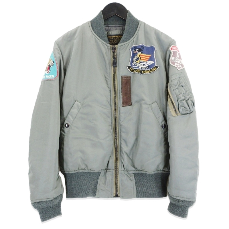 THE REAL McCOY'S リアルマッコイズ MA-1 MJ18109 SKOSHI TIGER フライトジャケット オリーブ S 70017303拍卖