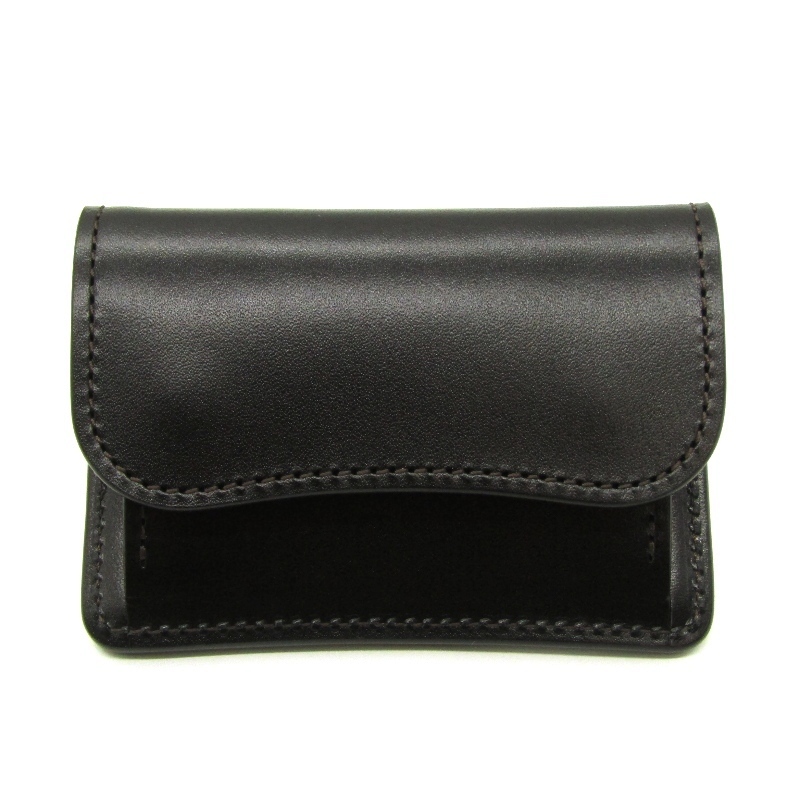 未使用 WILDSWANS ワイルドスワンズ 小銭入れ サドルプルアップ TONGUE タング ミニ財布 コインケース 日本製 ブラック 黒 24005625拍卖