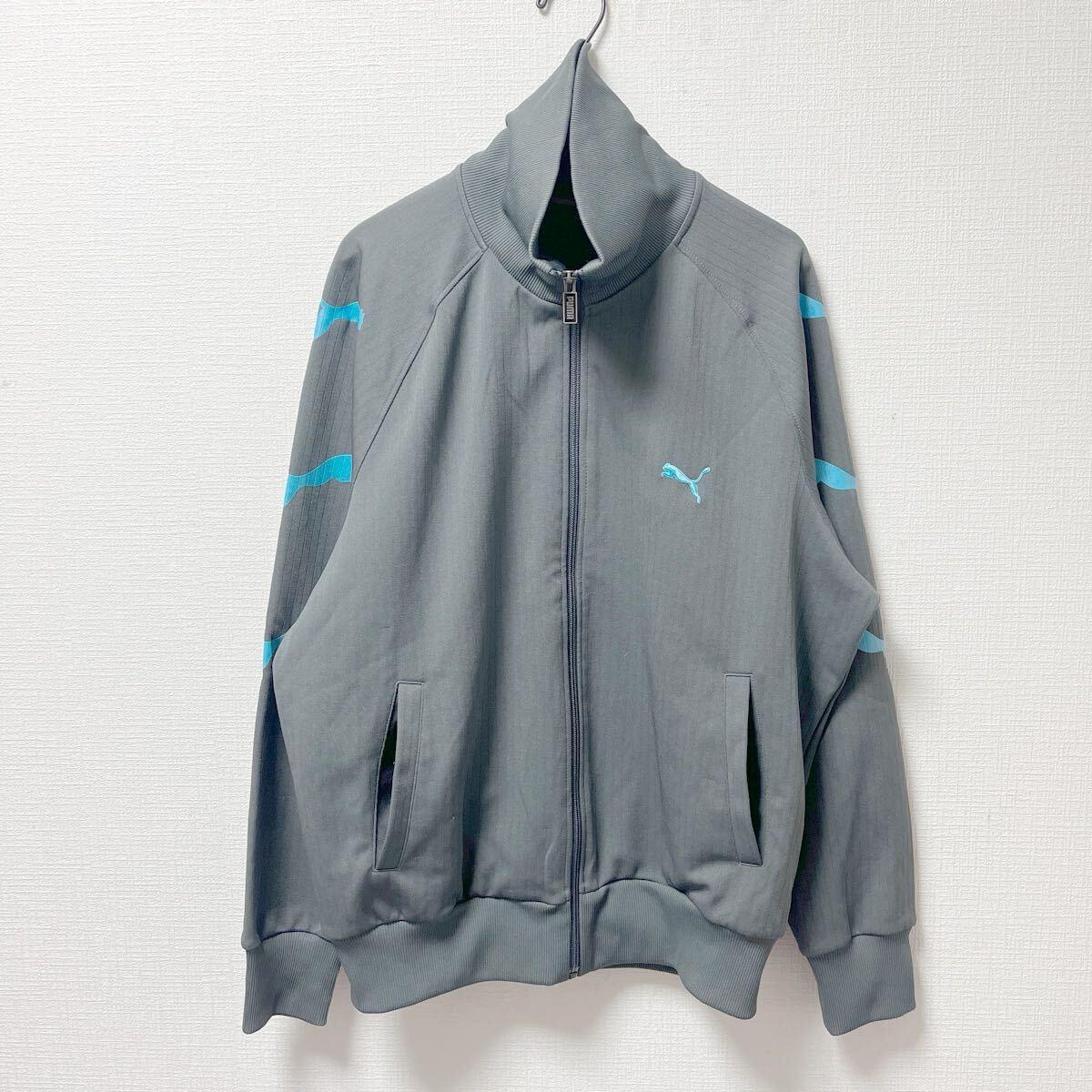 PUMA プーマ ジャージ トラックジャケット Lサイズ グレー ポリエステル拍卖