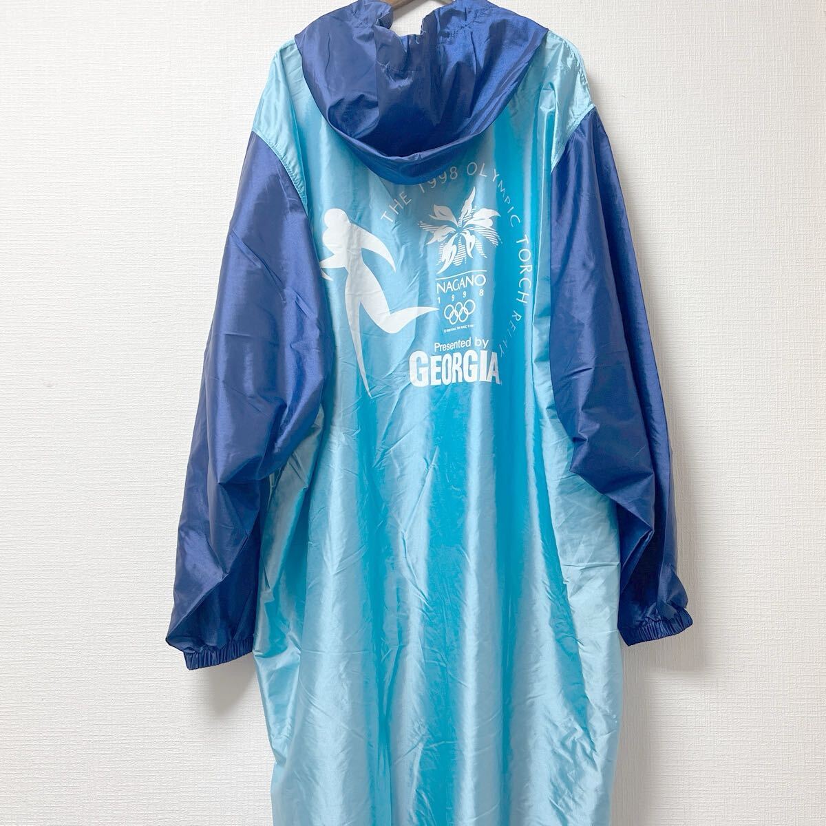 Mizuno ミズノ 長野オリンピック トーチリレー ポンチョ ナイロン拍卖