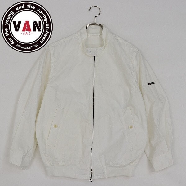 【HA983】◆VAN JACKET ヴァン ヂャケット コットン Wジップ ジャケット 白 ホワイト M拍卖