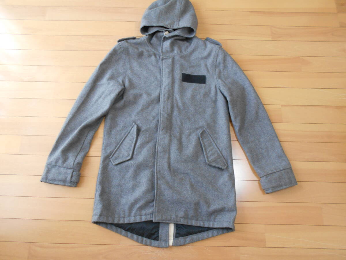 【特別価格】Open Arms byエーアールカンパニー ウールフランネル モッズデザインコート ★杢淡灰size3★拍卖