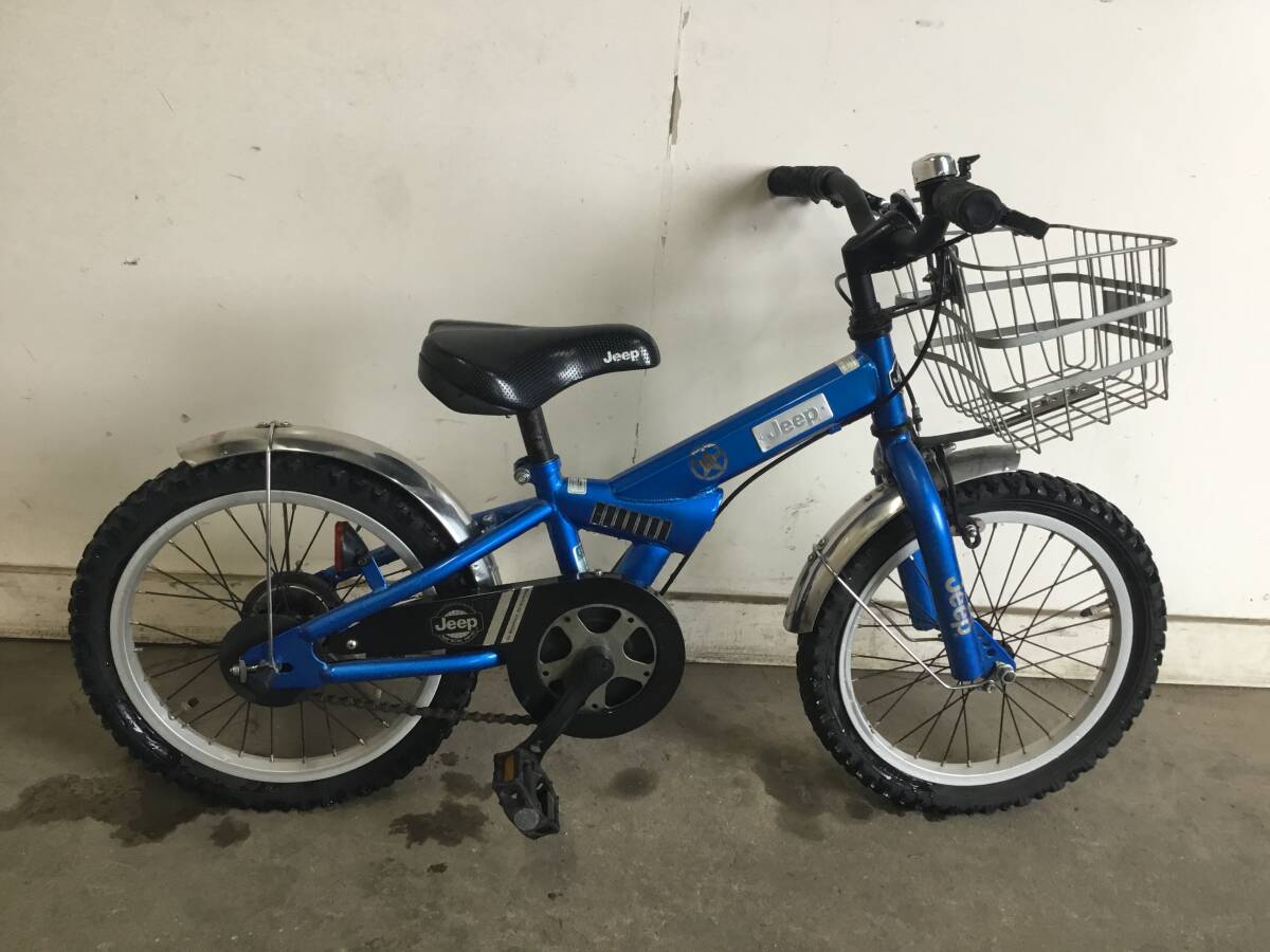 A-220△ v 岐阜発/ 子供用自転車/ Jeep/ 16インチ/ 変速なし/ 男の子/ ブレーキ等確認/ 現状品/ j/ R7.11/13 △拍卖