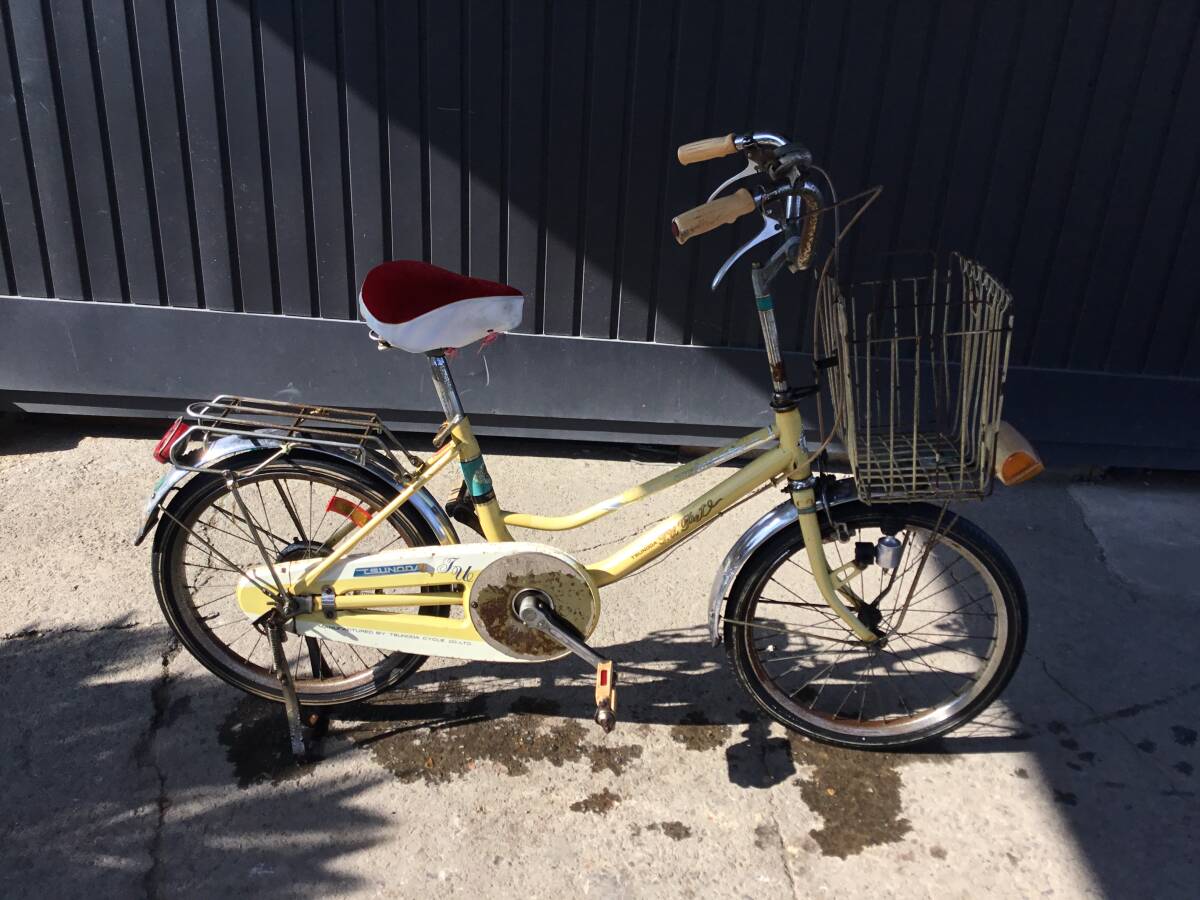 △ v 岐阜発/ 昭和レトロ/ ツノダ/ T.U Pet/ 20インチ/ 自転車/ 変速なし/ ママチャリ/タイヤひび割れあり/走行確認/ 現状品/ R7.11/14 △拍卖