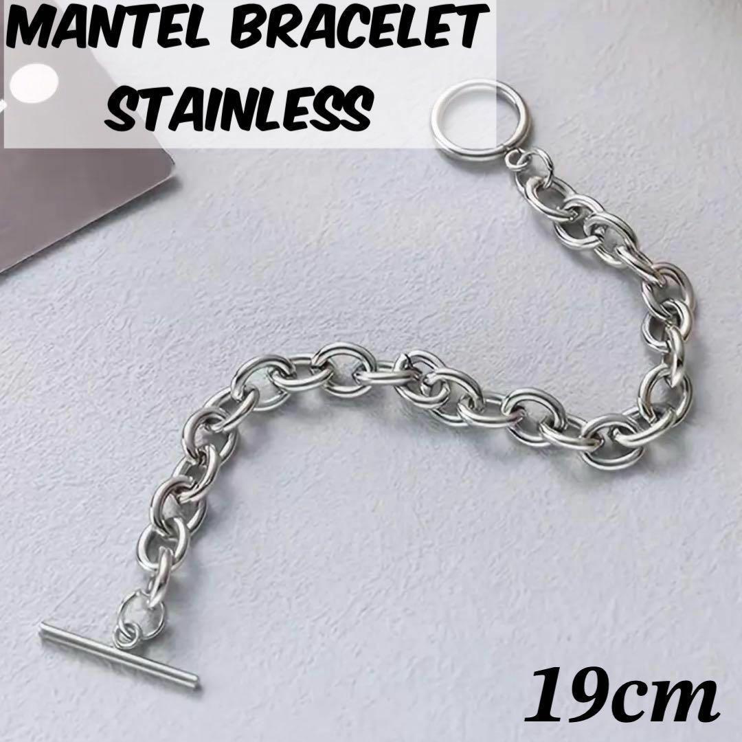 マンテルブレスレット ブレスレット メンズ レディース シルバー 19cm拍卖