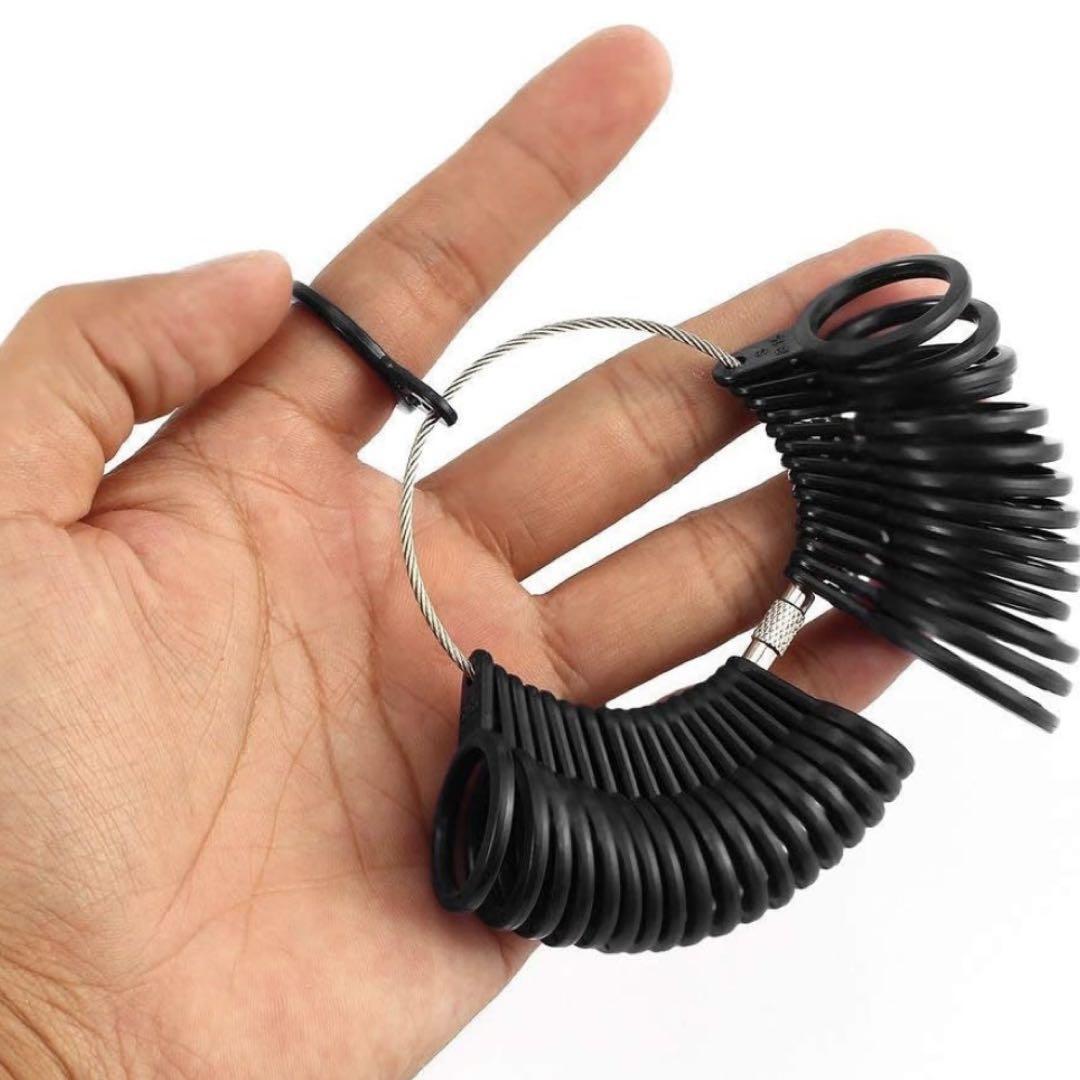 リングゲージ 1〜30号 黒 軽量 指輪 測定 計測 サイズ 日本規格拍卖