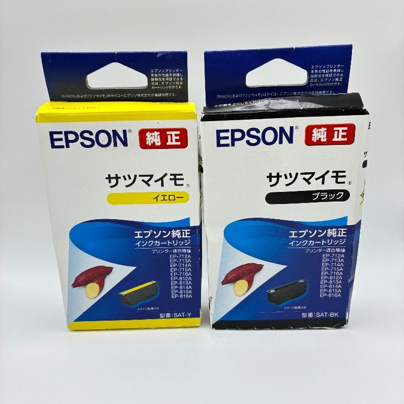 【未使用】EPSON エプソン 純正 詰め替え用インクカートリッジ サツマイモ ブラック イエロー SAT-BK SAT-Y拍卖