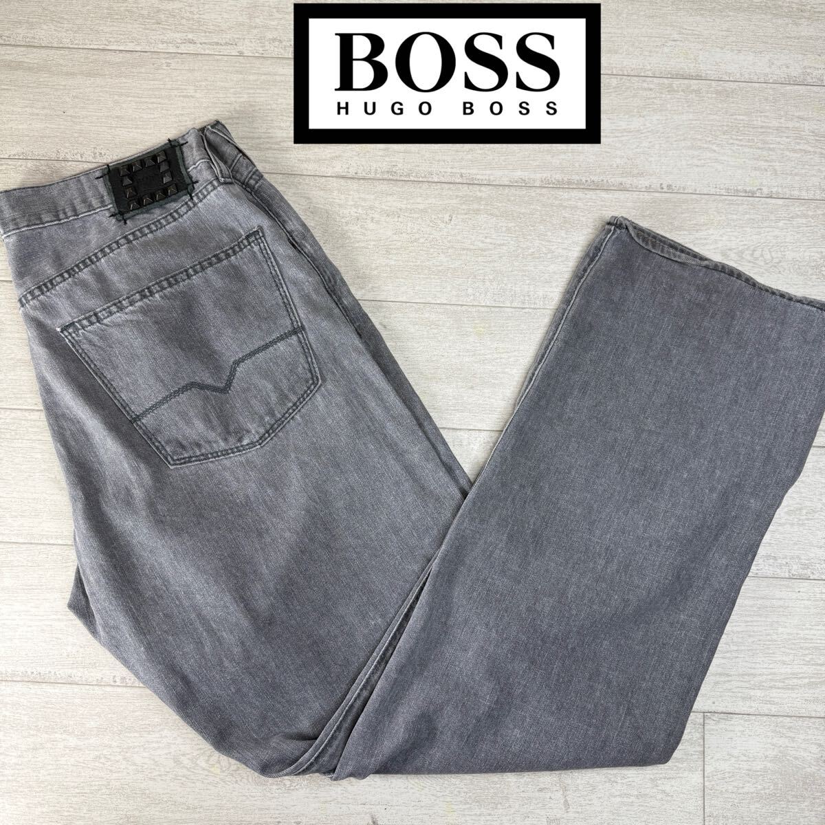 1円〜【未使用級】 HUGO BOSS ヒューゴボス パンツ ジーンズ デニム ストレッチ ボトムス 長ズボン サイズ大きめ拍卖
