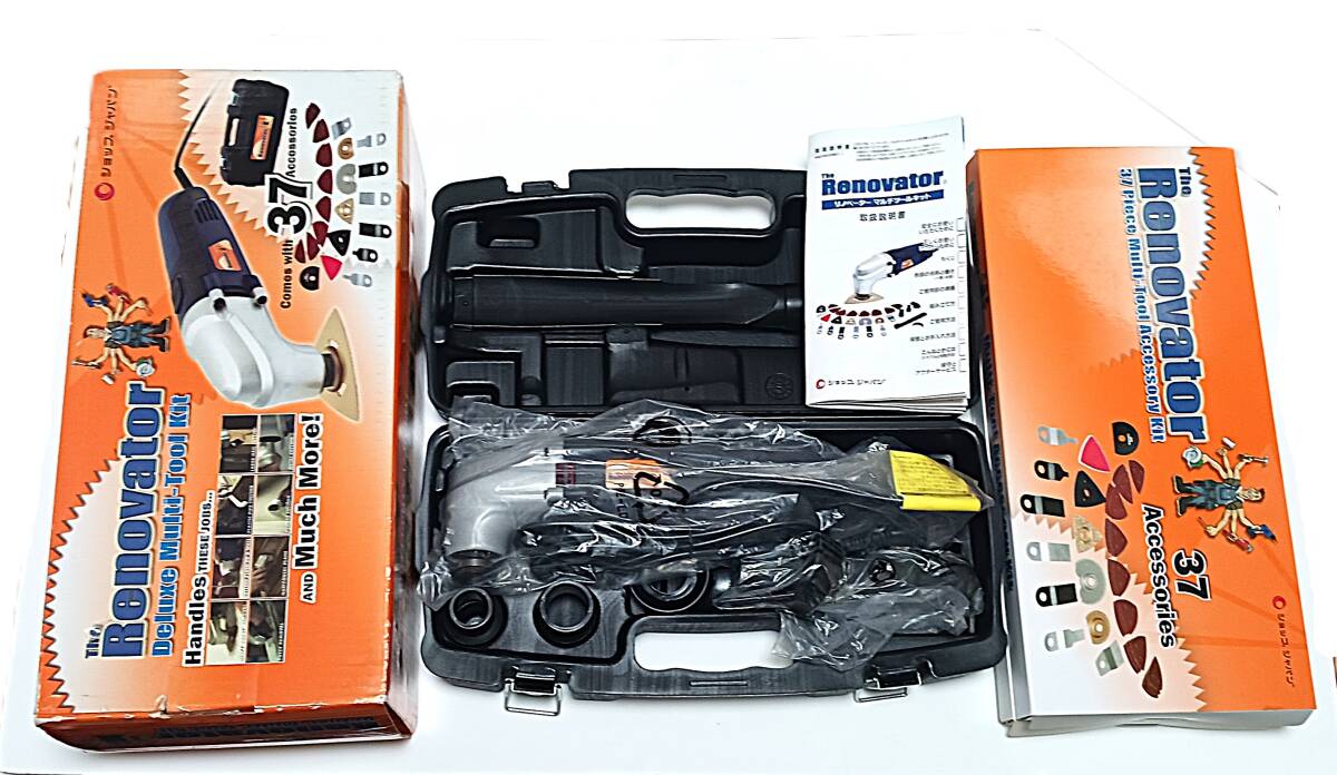 ◆◇A010) 【動作確認済】 ショップジャパン リノベーター デラックス マルチツールキット マルチツール アクセサリーキット 2セット◇◆拍卖