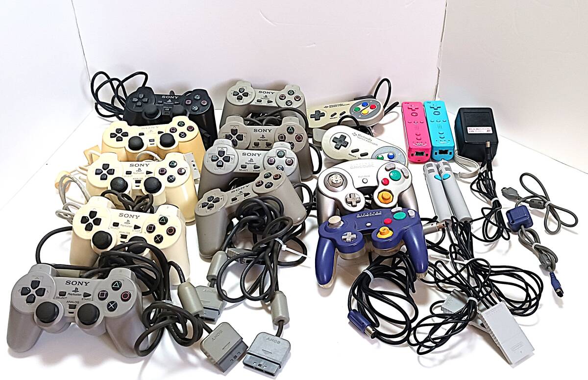 ◆◇A012) 【まとめ売り】 ゲーム コントローラー 各種 ACアダプター GBA通信ケーブル SFC PS GC Wii ニンテンドー他◇◆拍卖