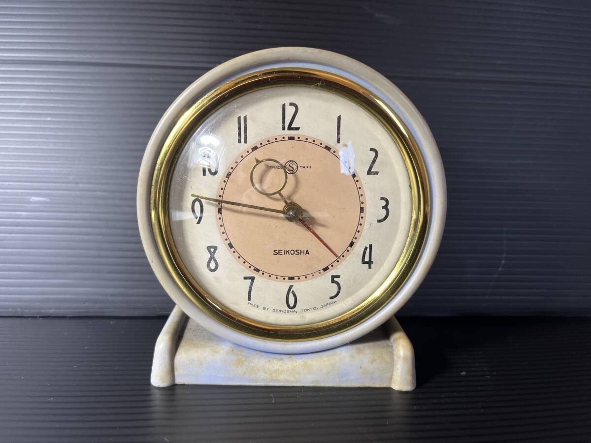 ◆◇ R986) ジャンク SEIKOSHA 精工舎 置時計 時計 ◇◆拍卖