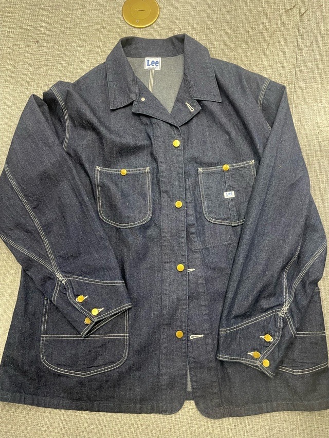 Lee(エドウィン)大きいサイズ/メンズ/ デニム地/ハーフコート☆サイズ5L拍卖