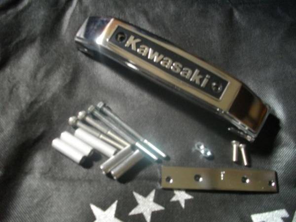カワサキ TR250 フロント メッキ 三ッ又 エンブレム セット メッキ 三ッ又 カバー KAWASAKI拍卖