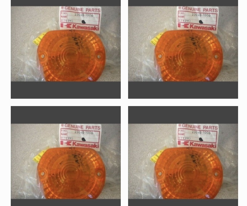 KAWASAKI Z250FT Z400FX ウインカー レンズ 新品 純正 Z250LTD Z400J Z550FX Z500拍卖