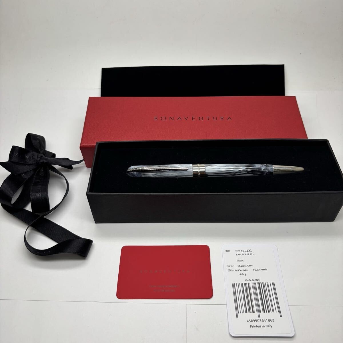 新品 未使用 BONAVENTURA × Pineider マーブルボールペン BPEN3-CG ボナベンチュラ ピナイダー コラボ拍卖