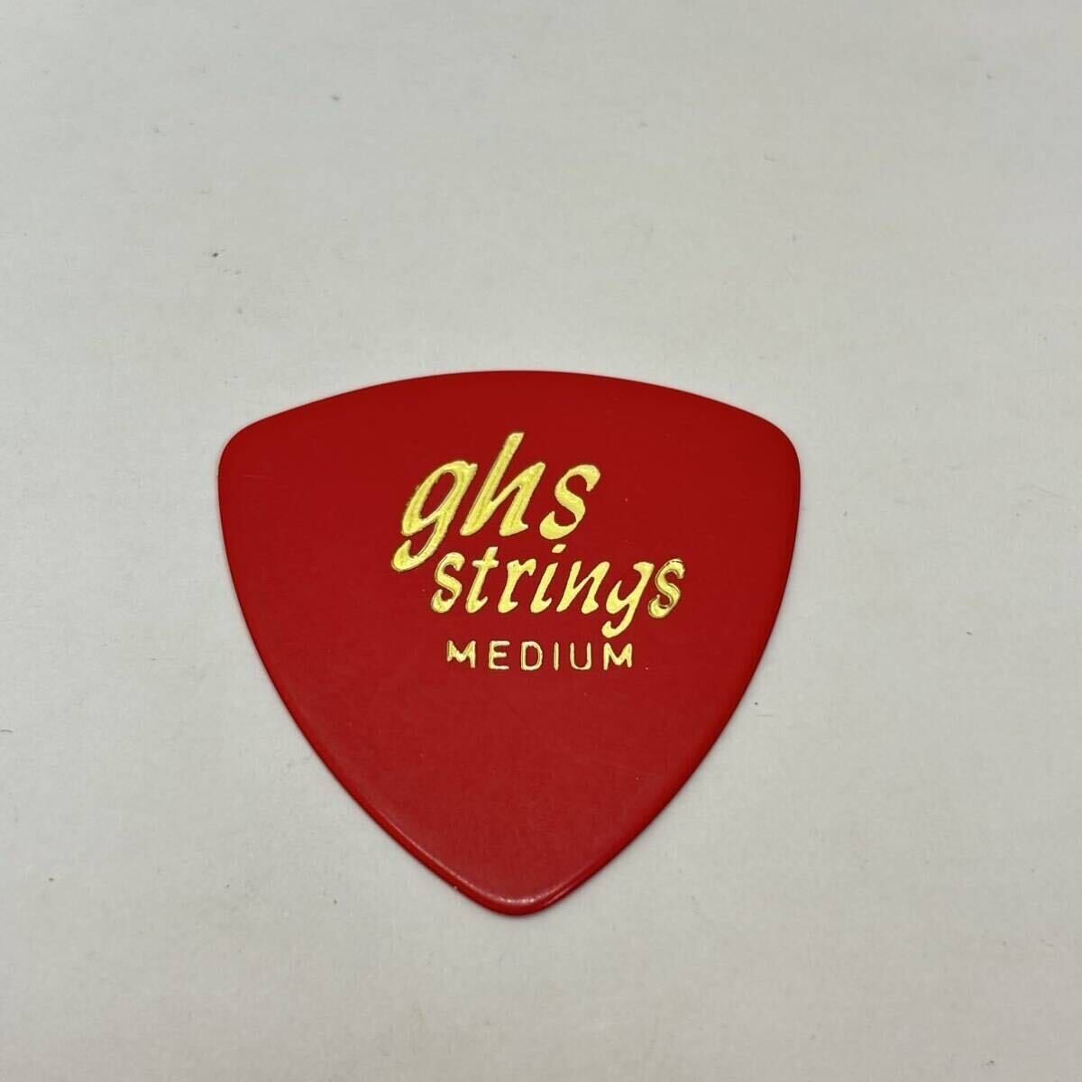 未使用 ghs strings MEDIUM レッド 赤 ゴールド文字 ギター ピック拍卖