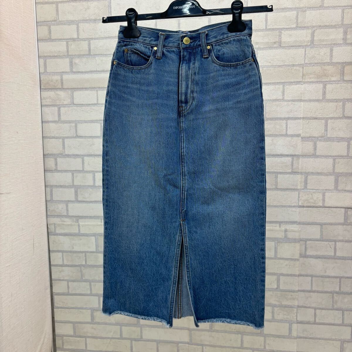 美品 AZUL アズール デニム スカート ロング レディース 綿100% S マウジー拍卖