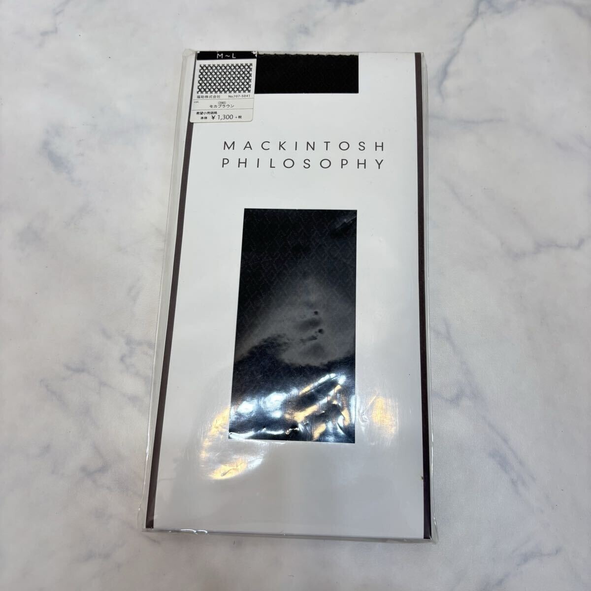 未使用 マッキントッシュフィロソフィー パンスト モカブラウン M-L レディース つま先スルー 50デニール相当 福助 パンティストッキング拍卖