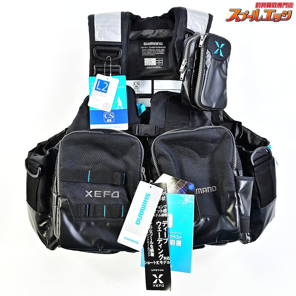 ★☆【シマノ】 ゼフォー アクトゲームベスト VF-274R フローティングベスト サイズアジアL SHIMANO XEFO K_100★☆e08256拍卖