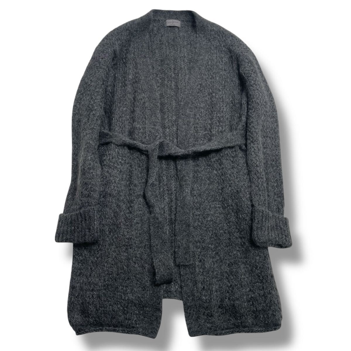 【美品】 Yohji Yamamoto Pour Homme ヨウジヤマモト プールオム モヘヤ ニット ロング カーディガン コート 3拍卖