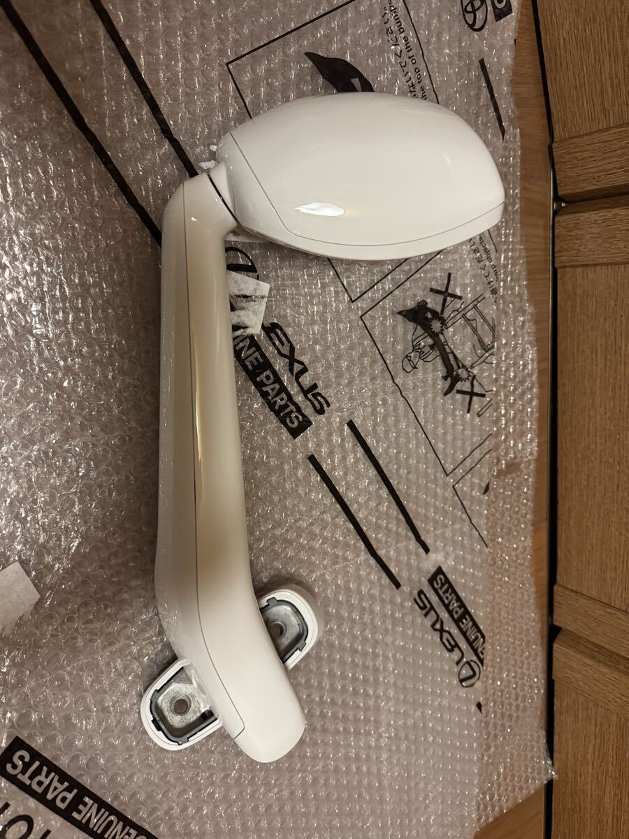 新車外し☆GUN125ハイラックス純正フェンダーミラーガッツミラーアシストミラートヨタ純正TOYOTA ホワイト系 白色拍卖