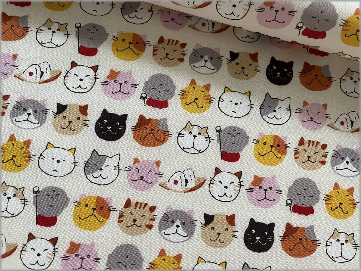 mets★5m*ネコ猫*お地蔵さん*スケア*vanilla*コットン*生地35A拍卖
