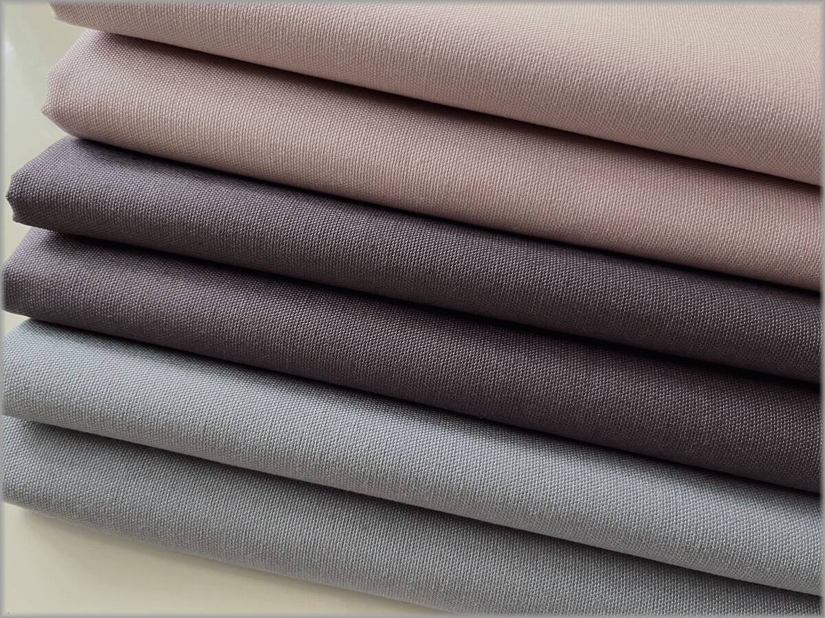 mets★計6m*無地*オックス*3色セット*コットン*生地布地21FKP拍卖
