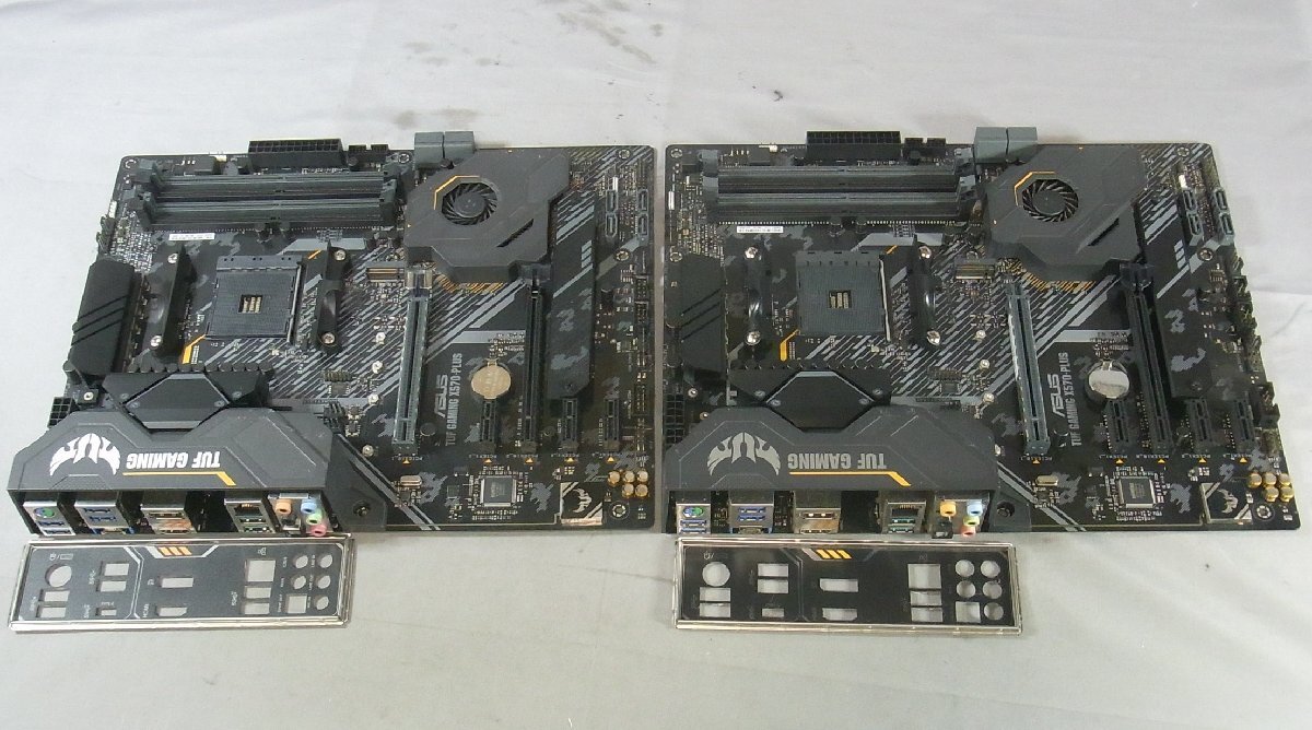 B47179 O-08096 ASUS TUF GAMING X570-PLUS SocketAM4 マザーボード 2枚セット ジャンク拍卖
