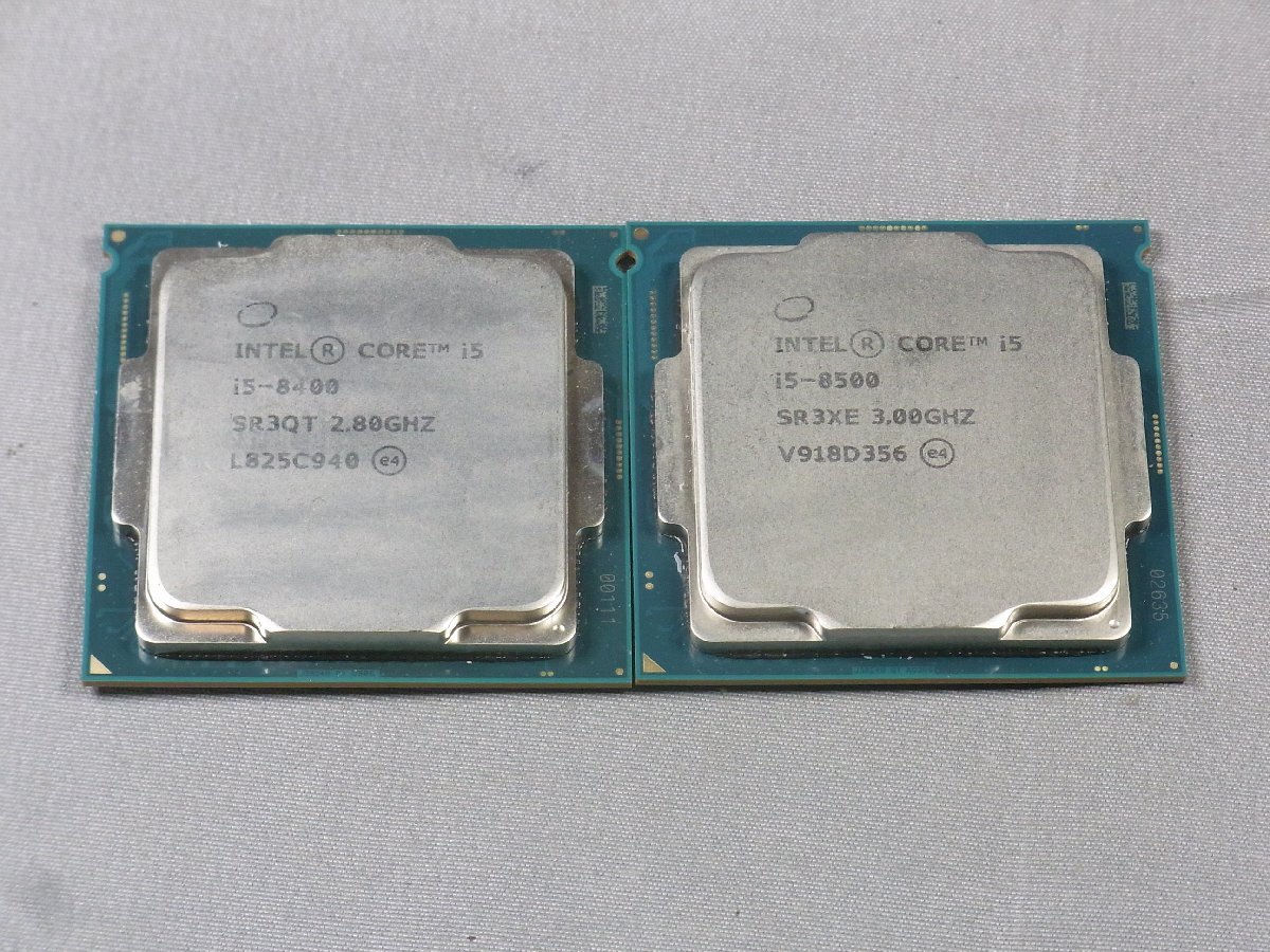 B47220 O-10238 intel Core i5-8500 i5-8400 LGA1151 CPU 2個セット 中古品拍卖