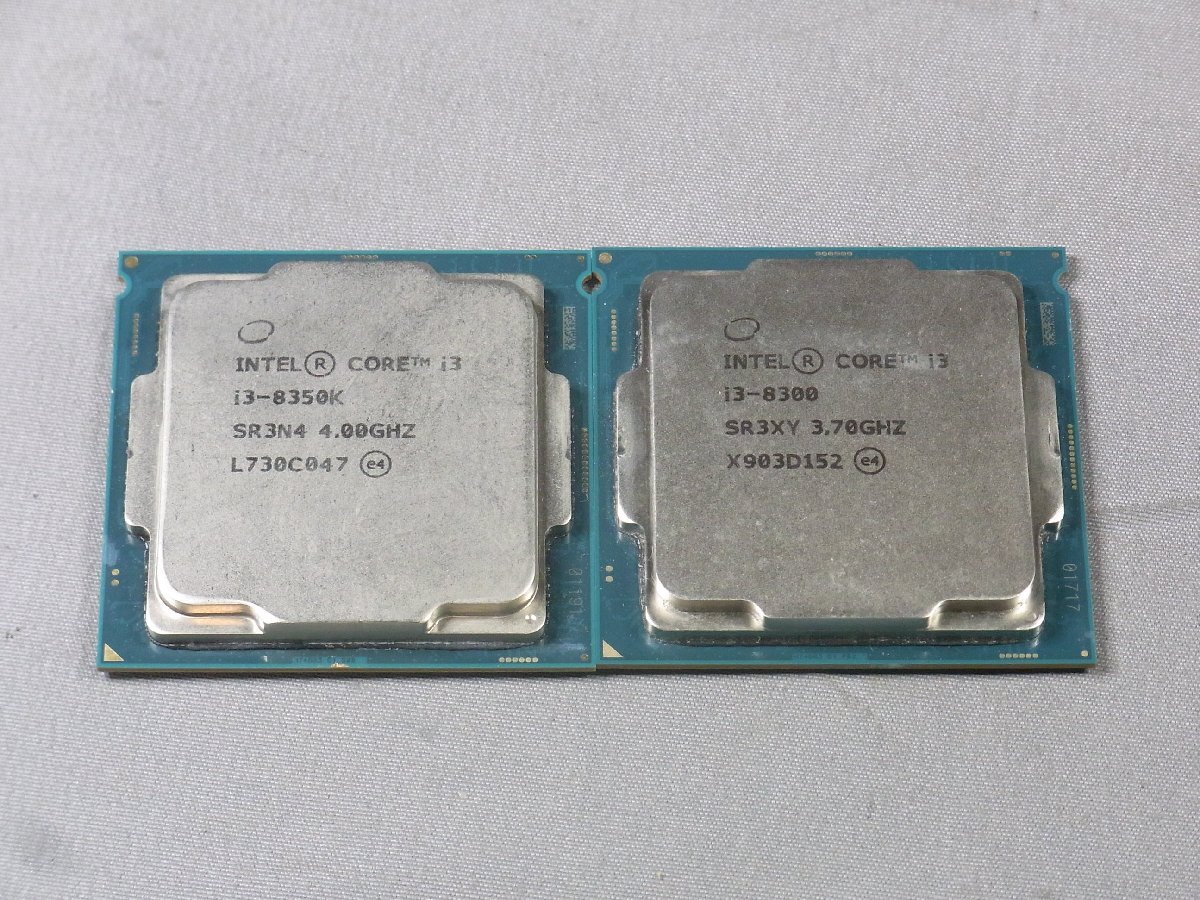 B47219 O-10239 intel Core i3-8350K i3-8300 LGA1151 CPU 2個セット 中古品拍卖