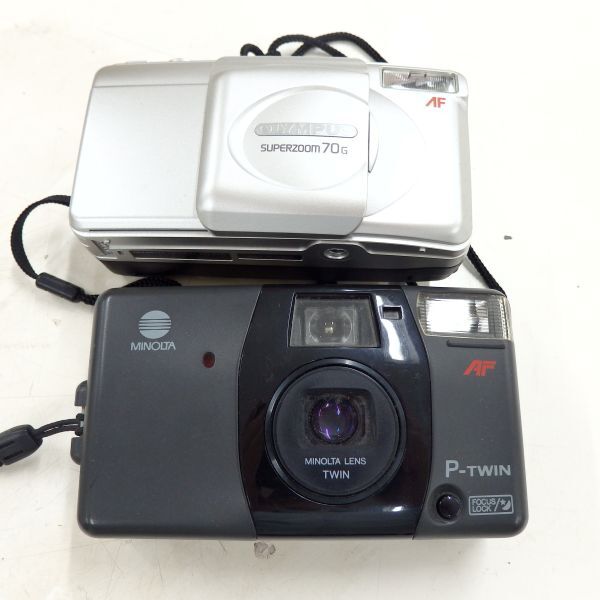 激レア 極美品 MINOLTA ミノルタ P-TWIN OKYMPUS オリンパス AF 70G コンパクトカメラ 袋付き 2点 11-3拍卖