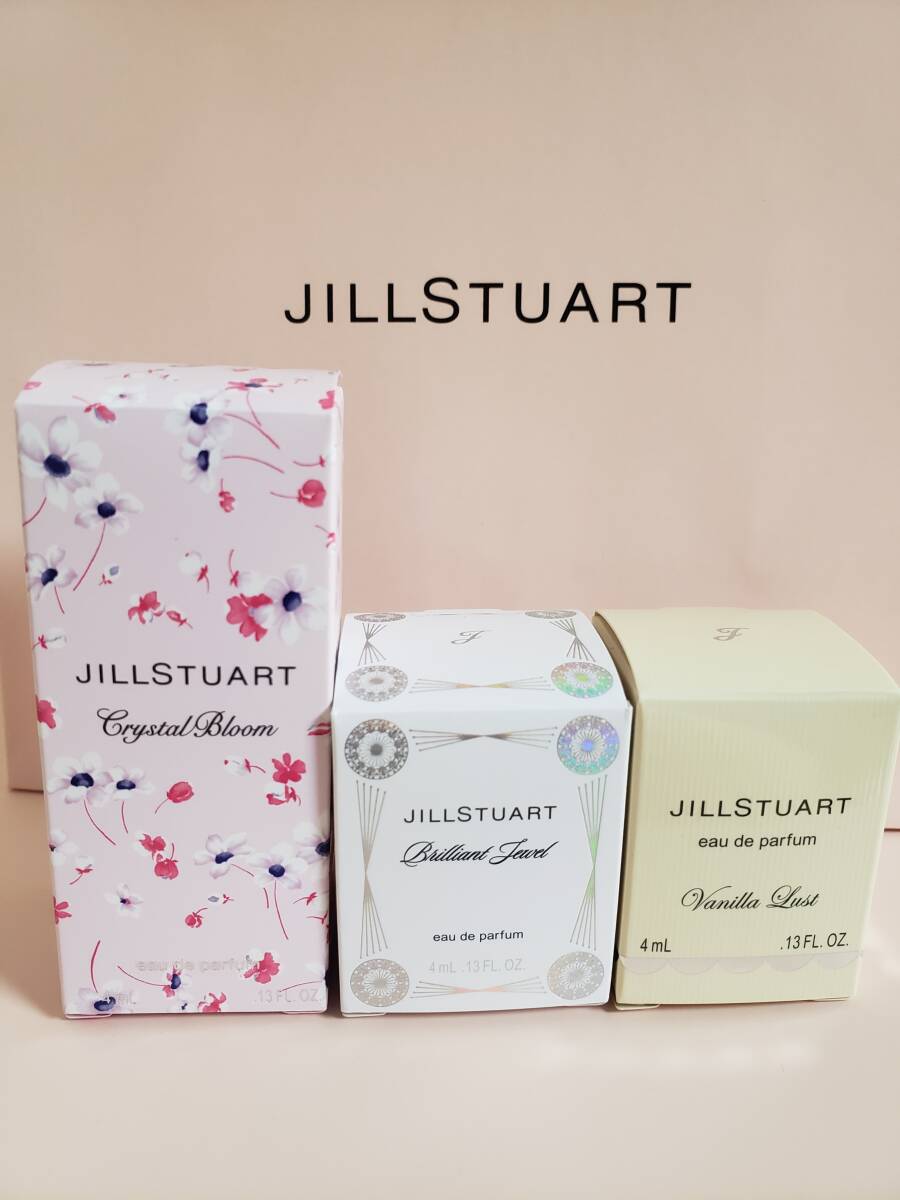 新品★JILLSTUART ジルスチュアート フレグランス 3個セット♪ミニサイズ 4ml♪香水★非売品♪拍卖