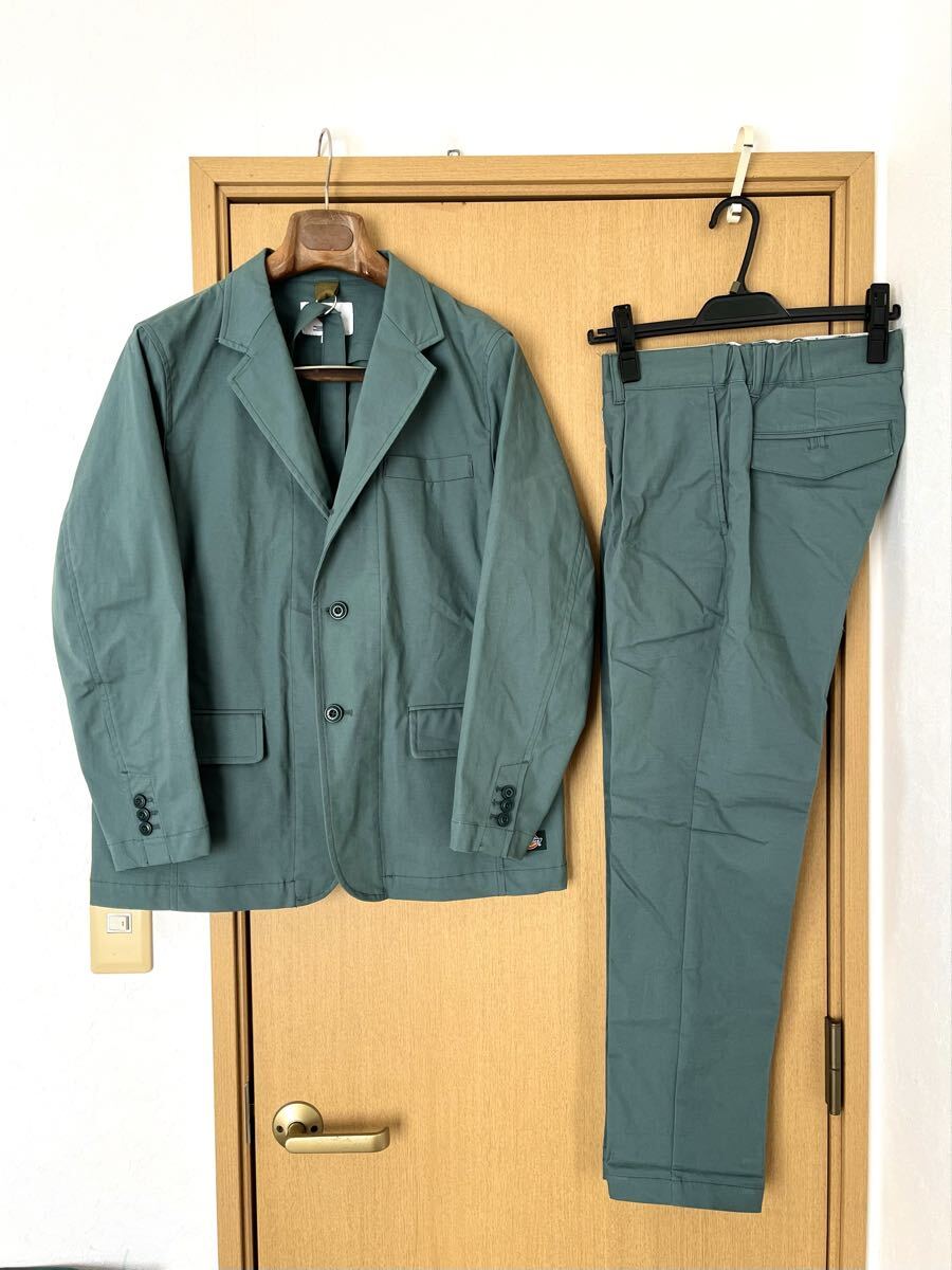 定価22.990円☆Dickiesディッキーズ上下セットアップスーツ☆コットンストレッチジャケットパンツM着用回数極少拍卖