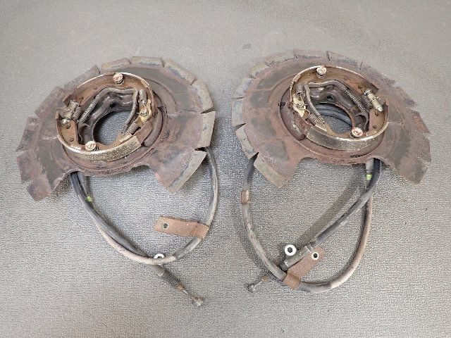 ECR33 スカラインCP リアインドラムブレーキ/バックプレート 左右セット R32/R34/S13/S14/180SX/シルビア RB25DET 拍卖