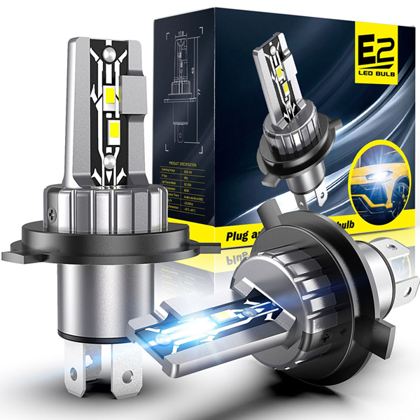 日産 キューブ Z11 Z12 純正交換タイプ 高輝度LEDヘッドライト ショートバルブ H4 Hi/Lo 6000K ファンレス 静音拍卖