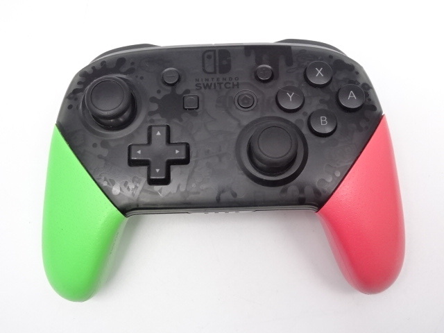 ★ M05 NINTENDO ニンテンドー Switch スイッチ ゲーム PROコントローラー プロコン HAC-013 Splatoon2 スプラトゥーン2エディション ★拍卖