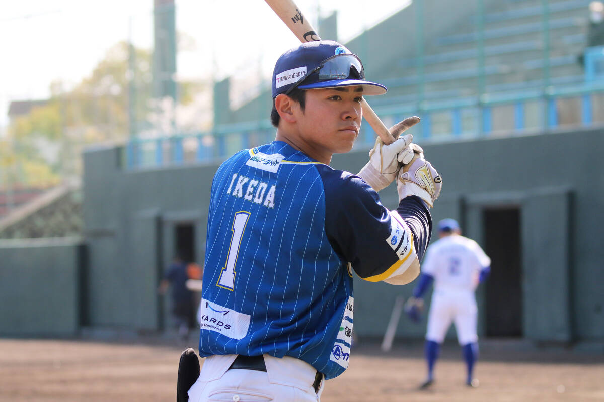 #1 池田凜【徳島インディゴソックス2025シーズン実使用&サイン入りユニフォーム(上のみ)】拍卖