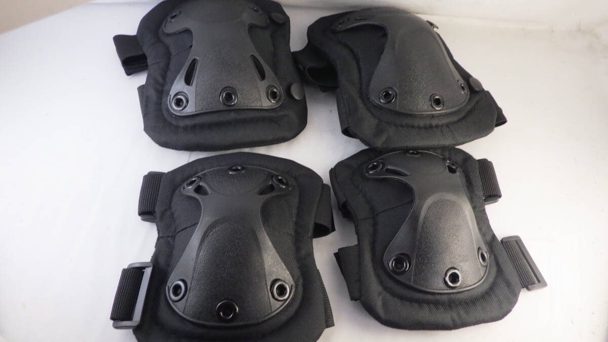 【新品】エルボーパッド&ニーパッド BK拍卖