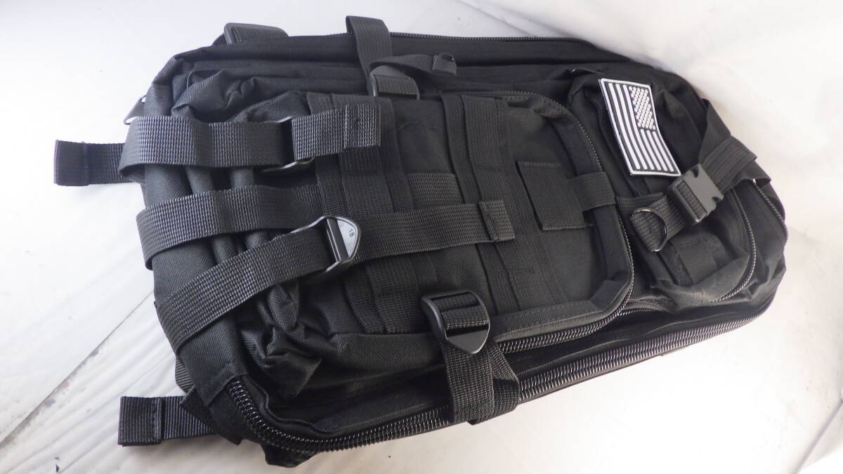 【新品】ナイロン製バックパック 38cm×25cm×23cm 25L(BK)拍卖