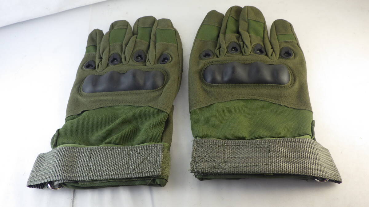 【新品】タクティカルグローブ GREEN L(19,5cm)拍卖