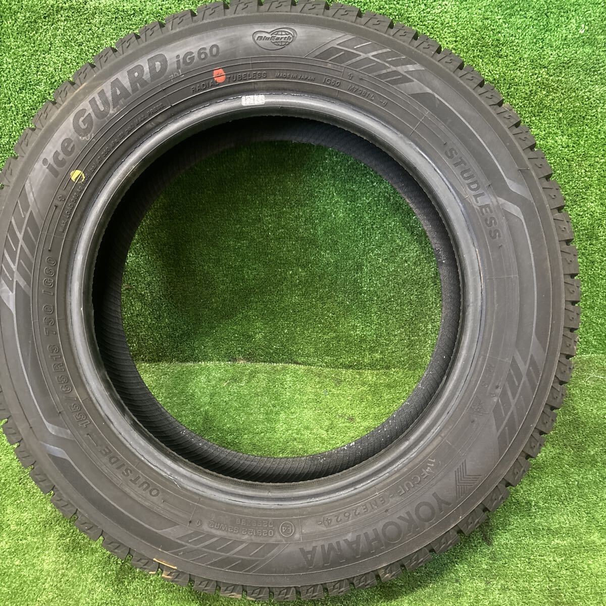 スタッドレス 冬タイヤ 155/65R13 ヨコハマ iG60 イボ付き 1本のみ拍卖