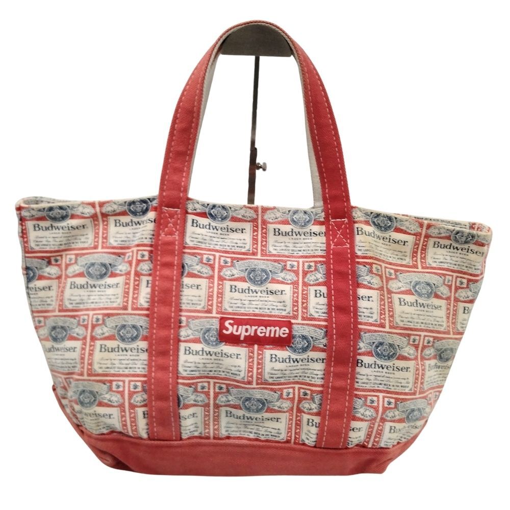 SUPREME シュプリーム Budweiser バドワイザー 総柄 キャンバス トートバッグ 正規品 / 52954拍卖