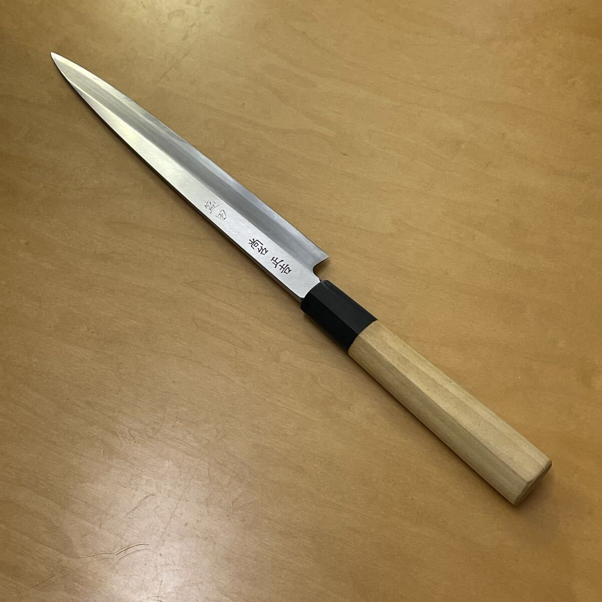 ほ24 尚台正吉 刺身包丁 包丁 全長約34.5cm 刃長約20cm 日本料理 和食 現状品 和包丁 調理器具 木柄拍卖