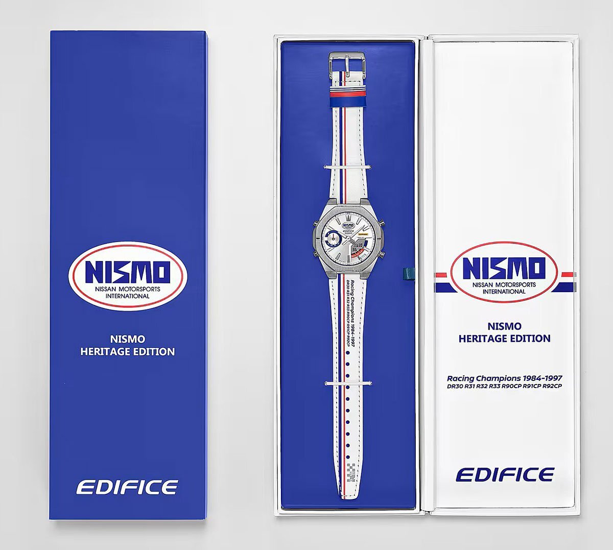 日産NISMO公式限定モデル カシオEDIFICE&NISSAN Wネーム スマホ連動 ヘリテージエディション 新品 ソーラー 100m防水 腕時計 BLUETOOTH拍卖